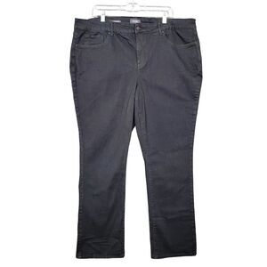 NYDJ Black Marilyn Straight Leg Lift Tuck Cool Embrace Denim Jeans SIZE 22W